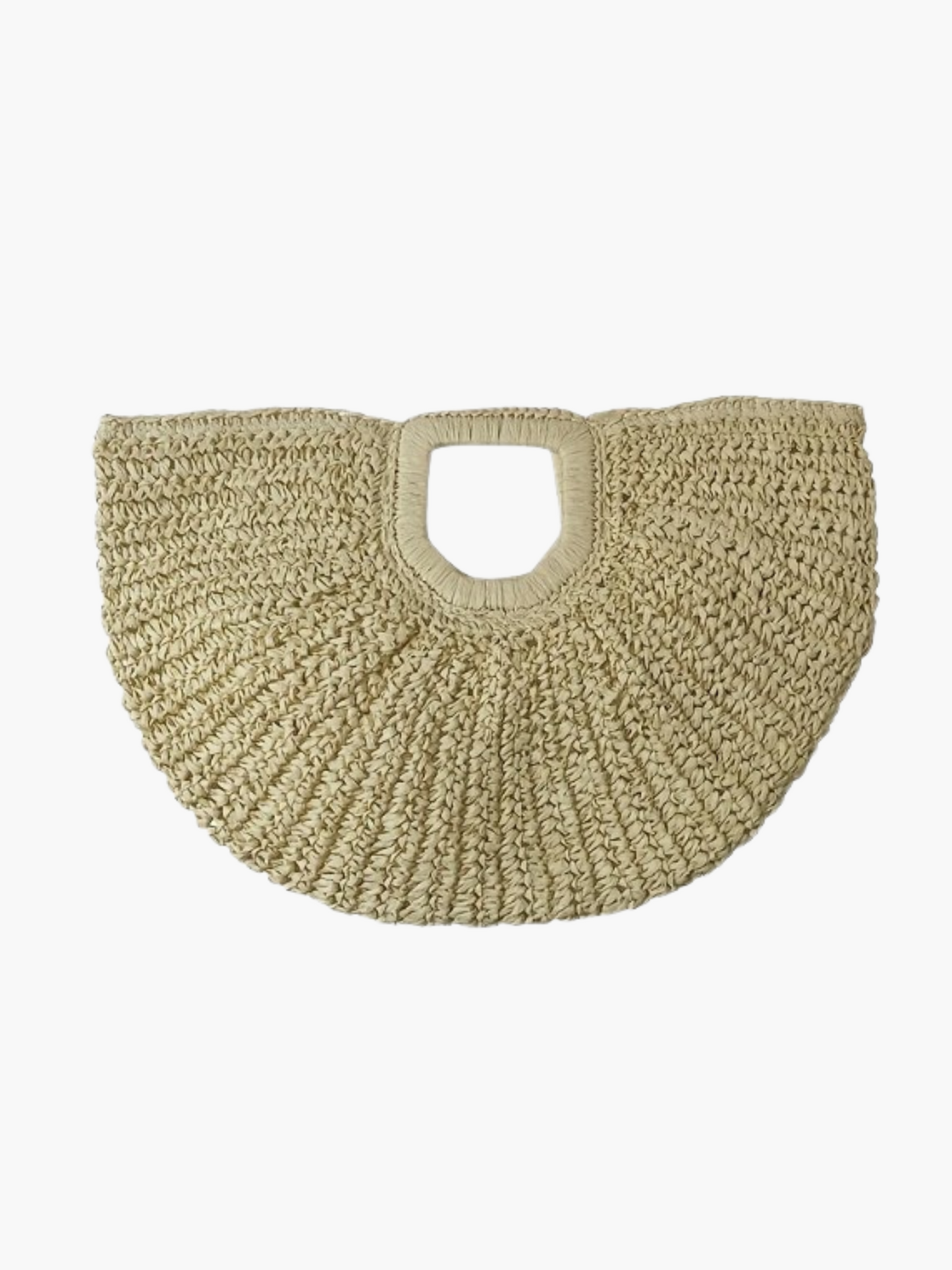 Solara Crochet Half-Moon Clutch