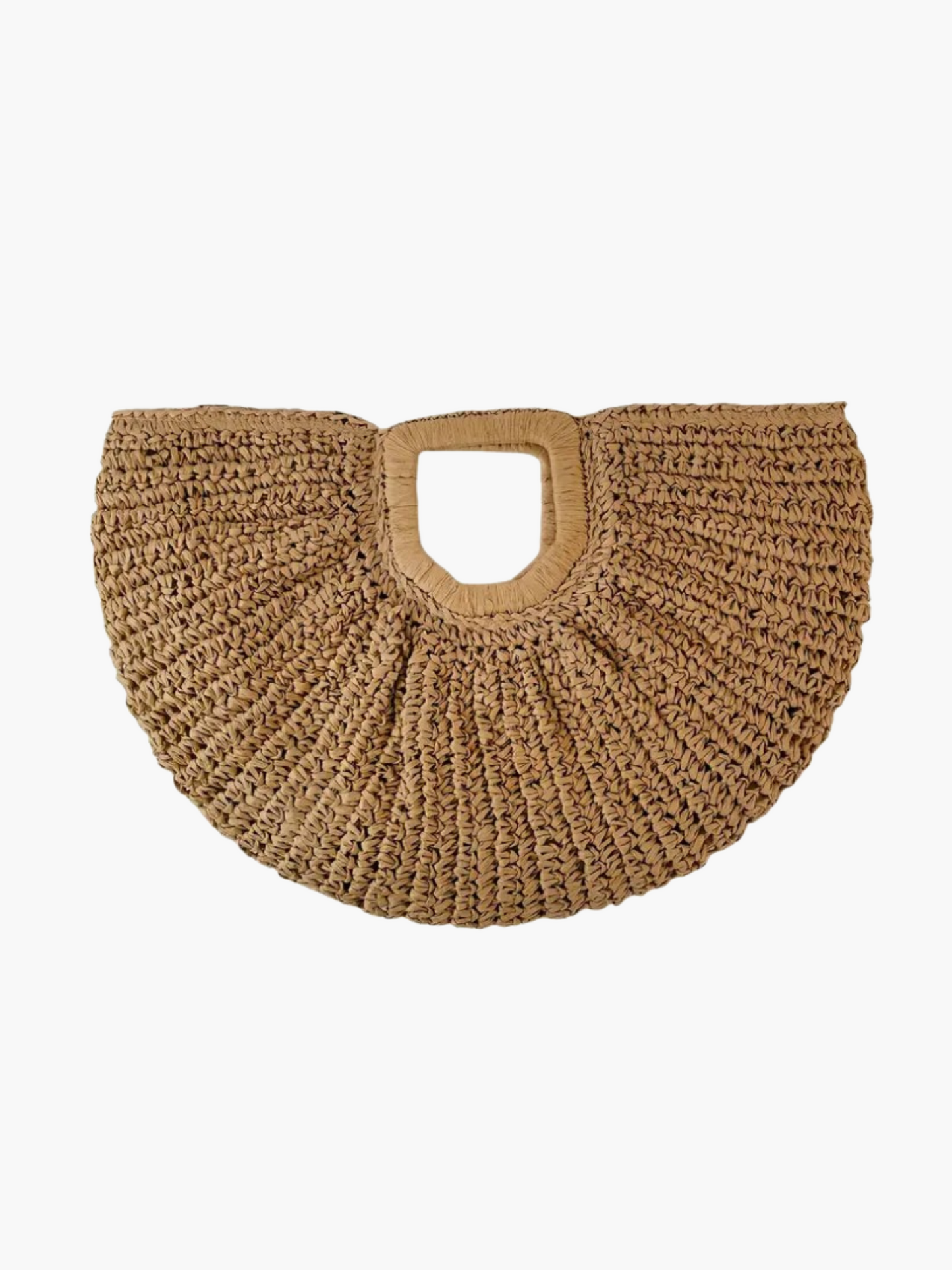 Solara Crochet Half-Moon Clutch