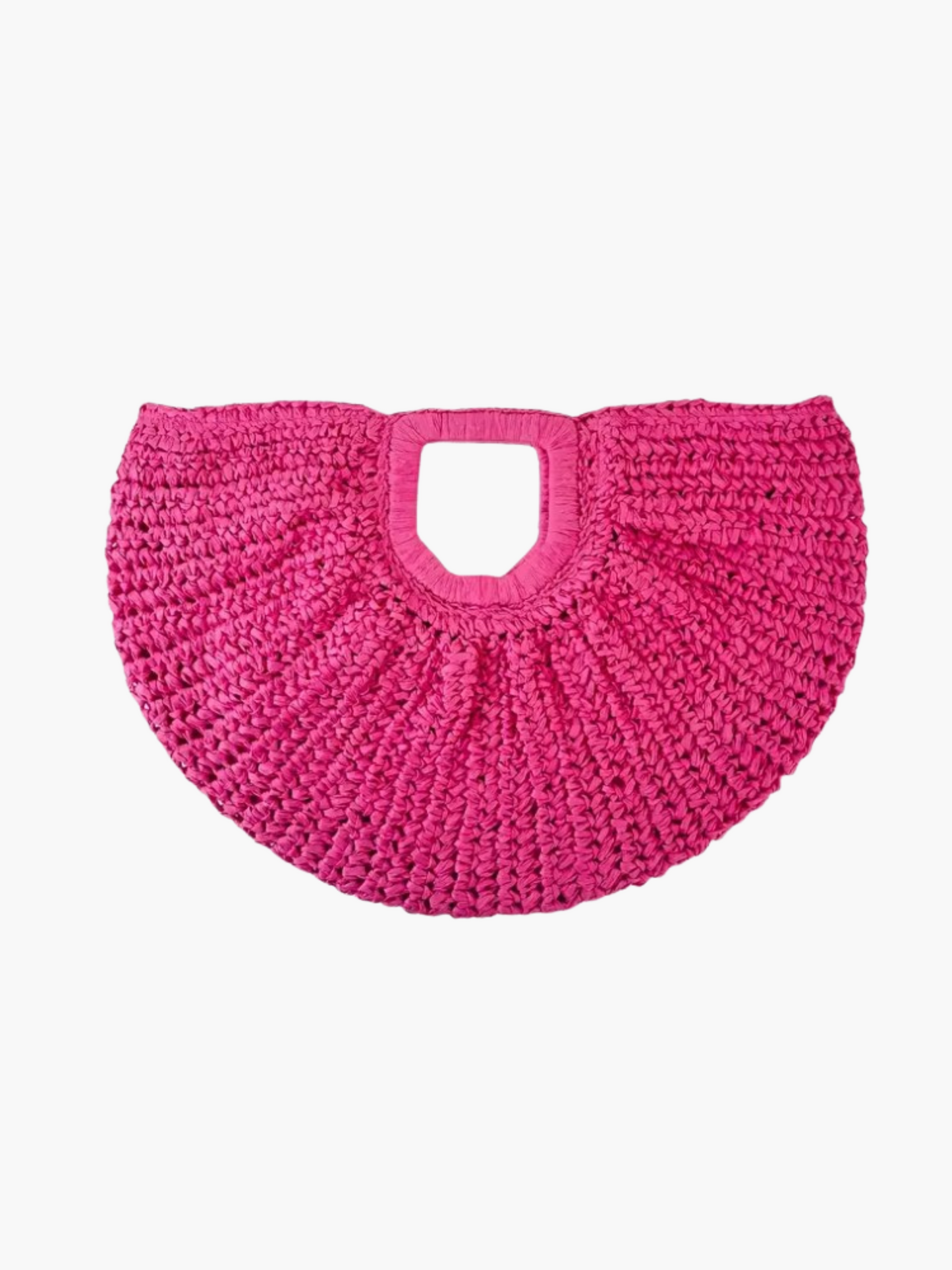 Solara Crochet Half-Moon Clutch